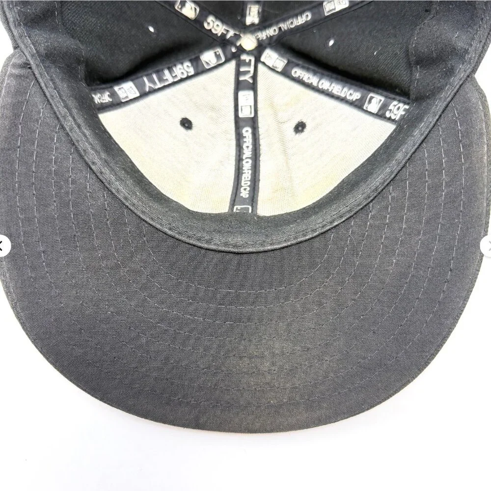 Vintage New Era San Francisco Giants 59FIFTY‎ Fitted Hat Black 7 1/8